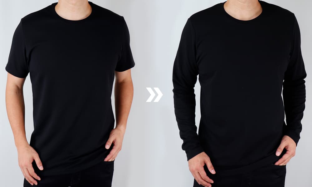 テイラーTシャツをロングTシャツに